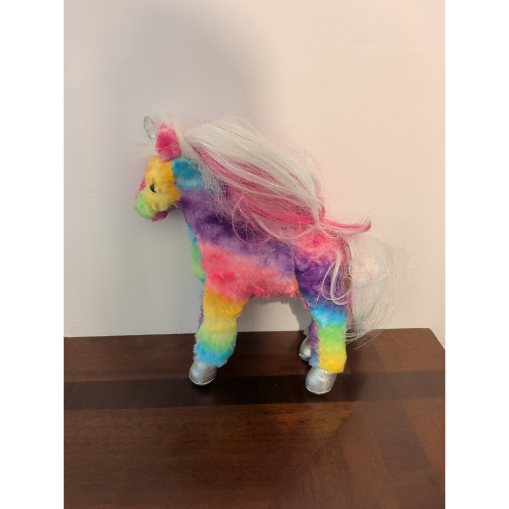 Douglas Joy Rainbow Princess Unicorn Plush Stuffed Animal Plushy Toy 12 Inches